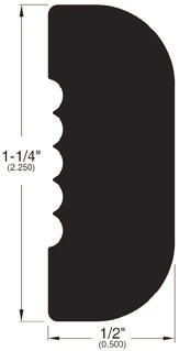 Adjustable Stair Nose (059) Measures