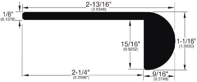Stair Nose (298) Measures