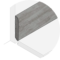 Powerhold LVT Countryside Square Nose 300 - Classic Gray