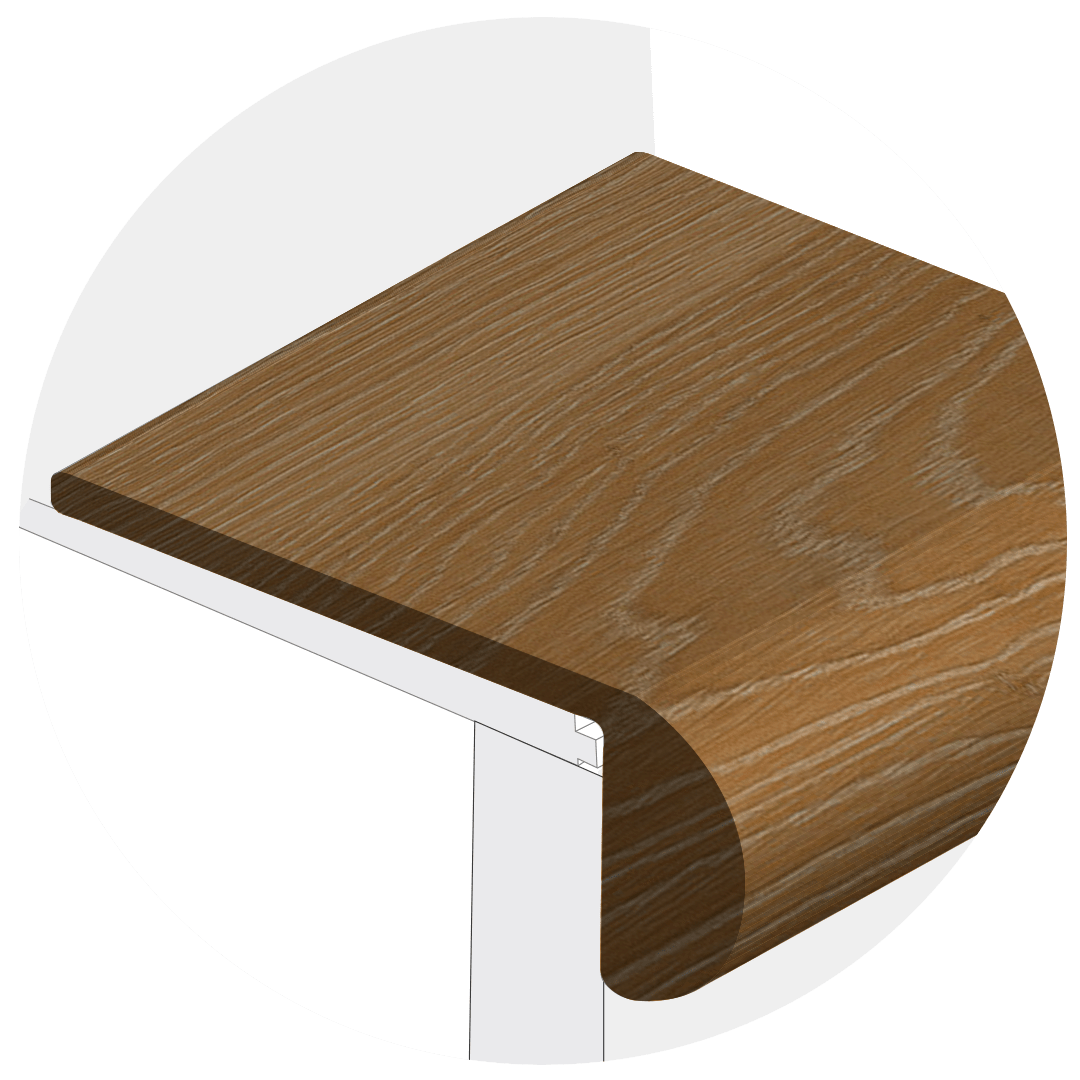 Powerhold LVT Natchez Stair Nose 298 - Acadia