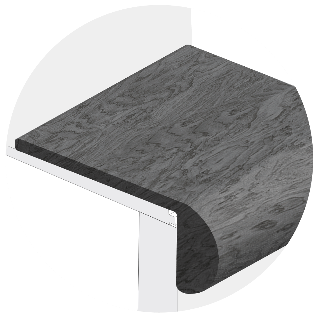 Powerhold LVT Countryside Stair Nose 298 - Azure