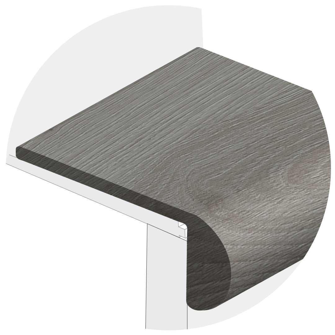 Powerhold LVT Countryside Stair Nose 298 - Espresso