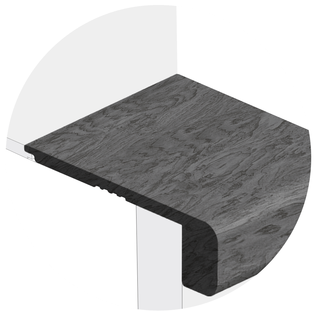 Powerhold LVT Countryside Stair Nose 340 - Azure