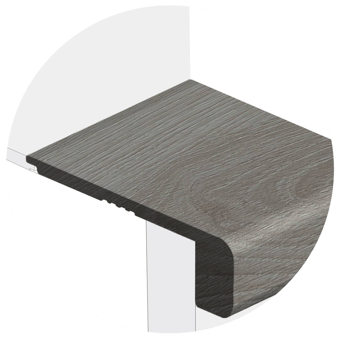 Powerhold LVT Countryside Stair Nose 340 - Espresso