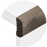 Powerhold LVT Natchez Adjustable Stair Nose 059 - Ash