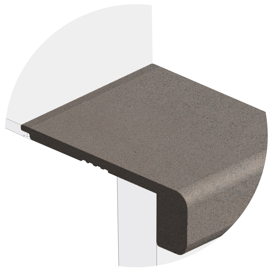 Powerhold LVT Verity 2.5mm Stair Nose 340 - Pumice