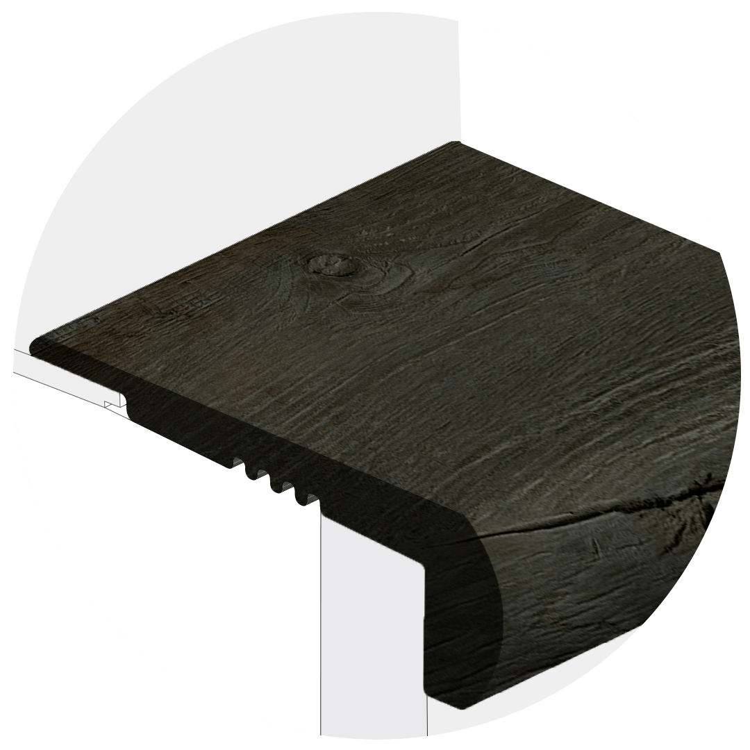 Powerhold LVT Natchez Stair Nose 273 - Stonehenge