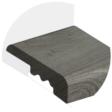 Powerhold LVT Natchez Square Nose 300 - Ash
