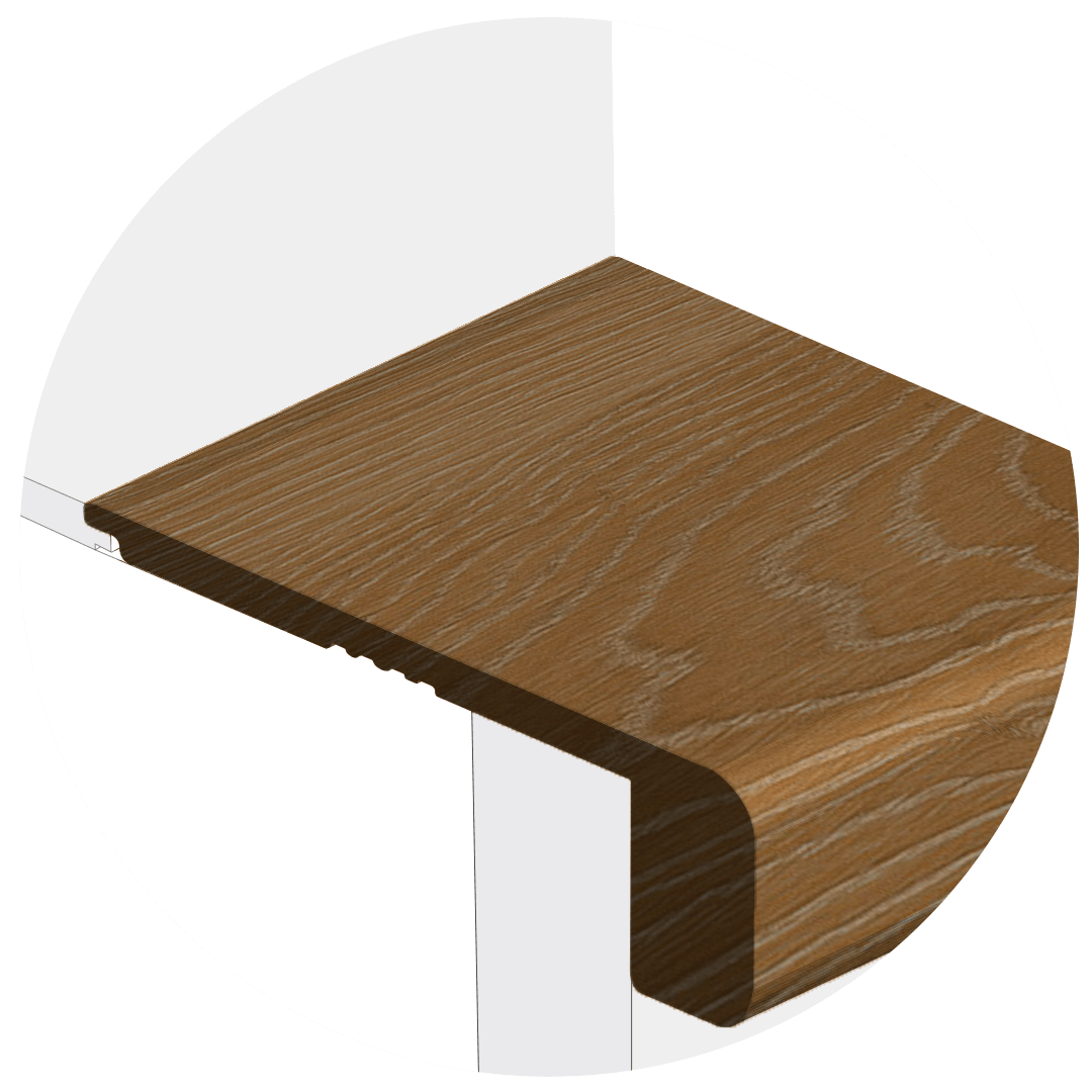 Powerhold LVT Natchez Stair Nose 340 - Acadia