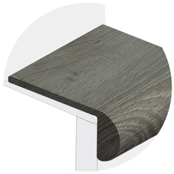 Powerhold LVT Natchez Stair Nose 298 - Ash
