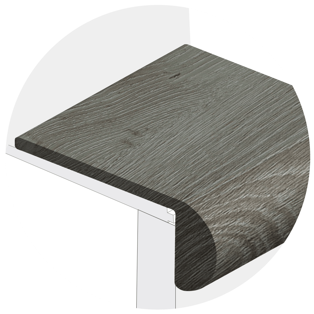 Powerhold LVT Natchez Stair Nose 298 - Ash