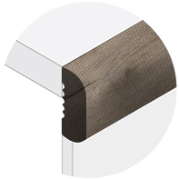 Powerhold LVT Natchez Adjustable Stair Nose 059 - Ash