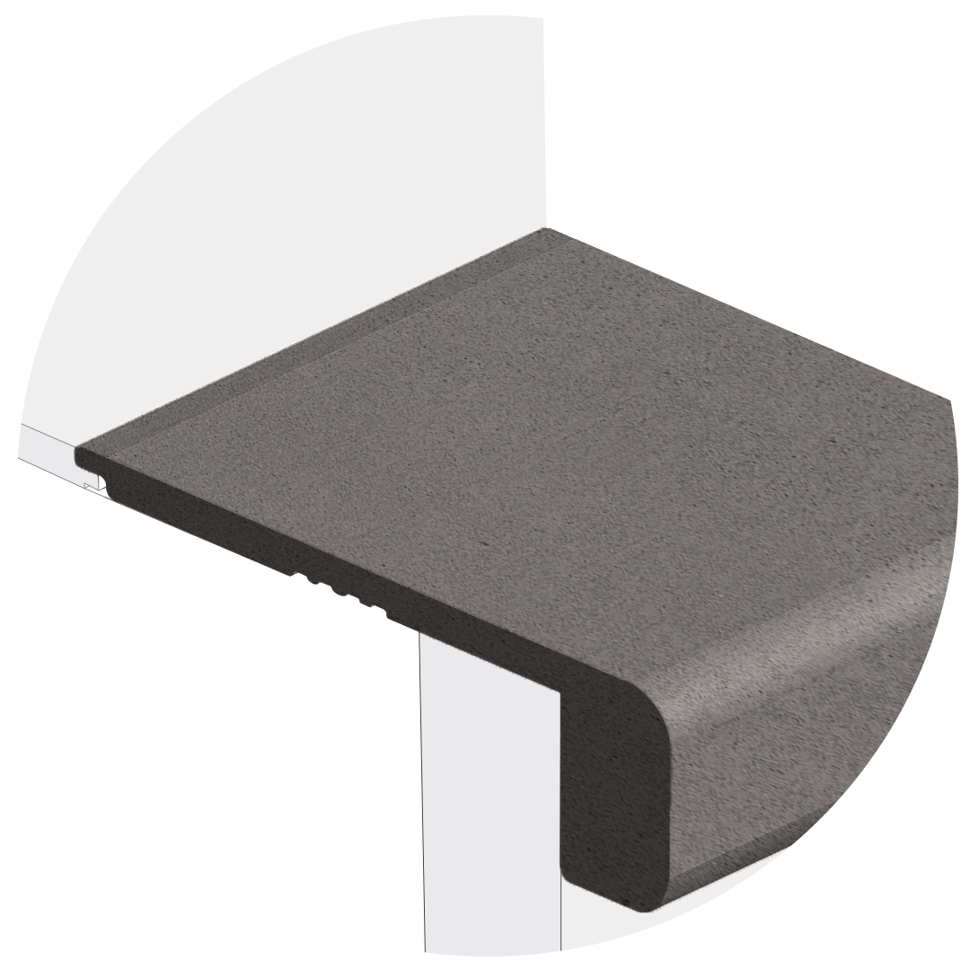 Powerhold LVT Verity 2.5mm Stair Nose 340 - Chert