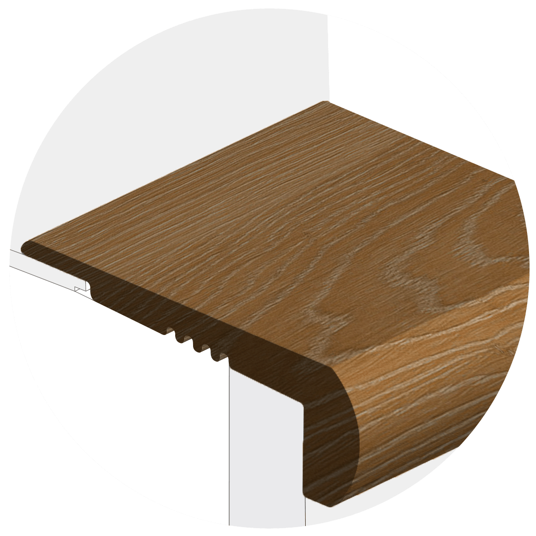 Powerhold LVT Natchez Stair Nose 273 - Acadia