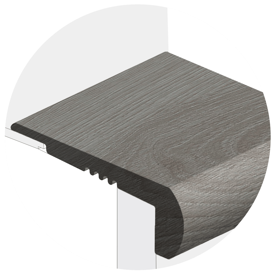 Powerhold LVT Natchez Stair Nose 273 - Oyster