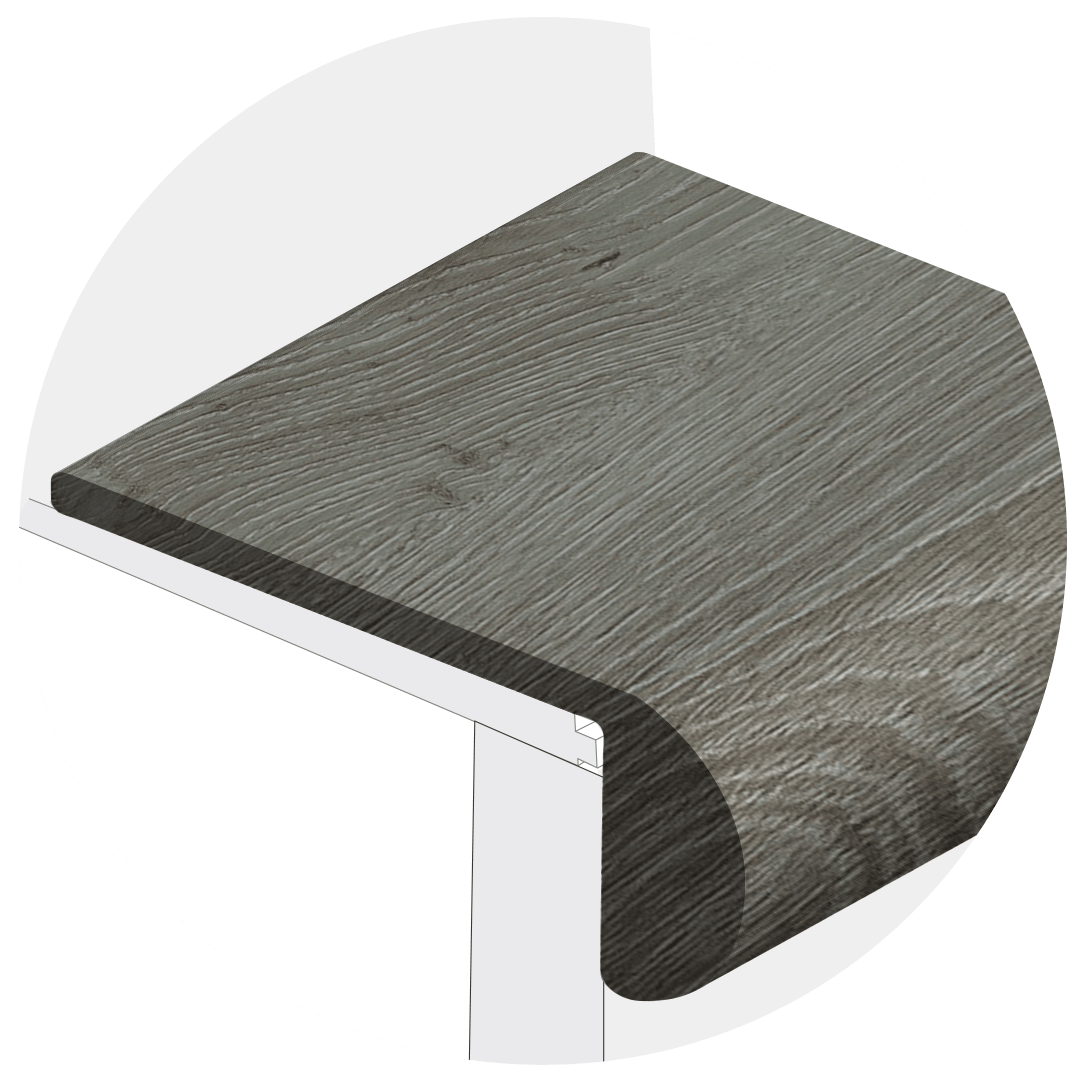 Powerhold LVT Natchez Stair Nose 298 - Ash